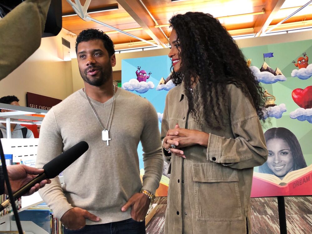 Russell WIlson and Ciara