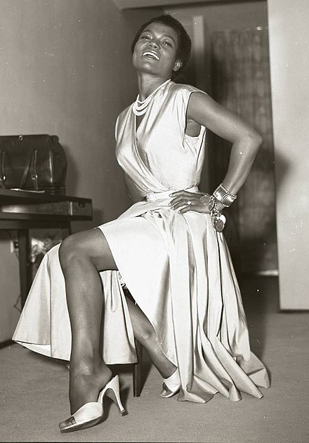 Eartha Mae Keith - Eartha Kitt Fashion 1950s Shoes & Dress